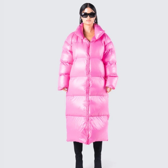 Pink long coat - Picture 2 of 3